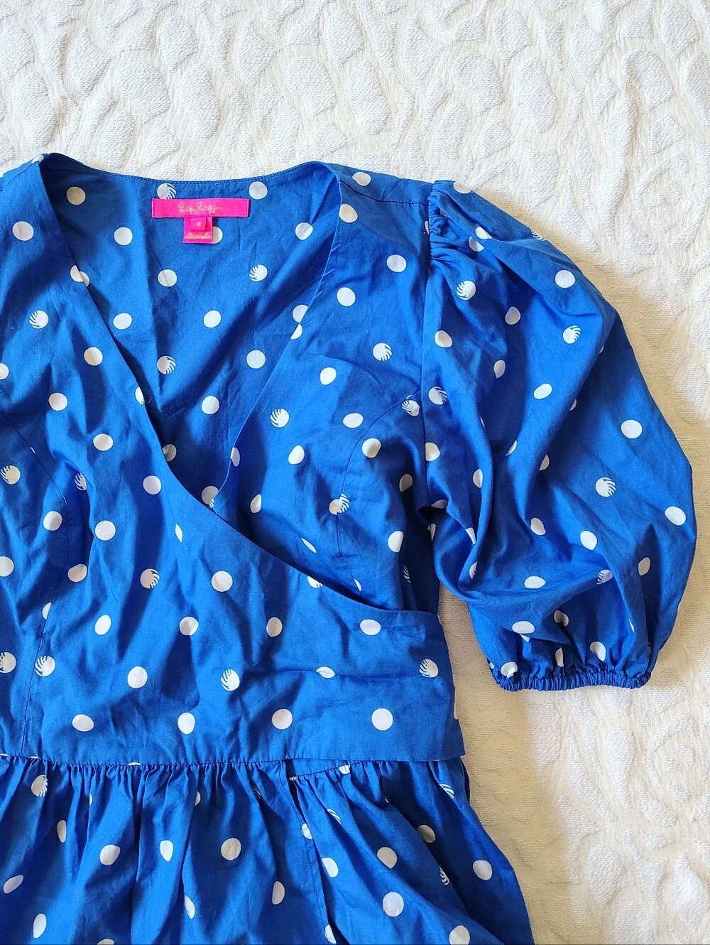 Lilly Pulitzer Kara Dot Wrap Top 6